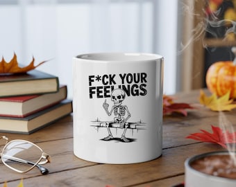 F*CK your feelings skeleton PNG 300 dpi