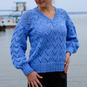 Oversized sweater, Chunky knit sweater, Sweater women, Wool Pullover sweater, Cable knit sweater v neck, Ugly christmas sweater women