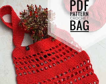 Crochet pattern, Crochet bag pattern, Weekender bag, Shopping bag, Crochet tote bag, Crochet shoulder bag, Tote bag pattern
