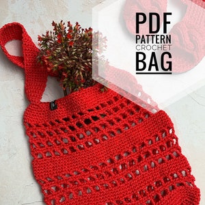 Crochet pattern, Crochet bag pattern, Weekender bag, Shopping bag, Crochet tote bag, Crochet shoulder bag, Tote bag pattern