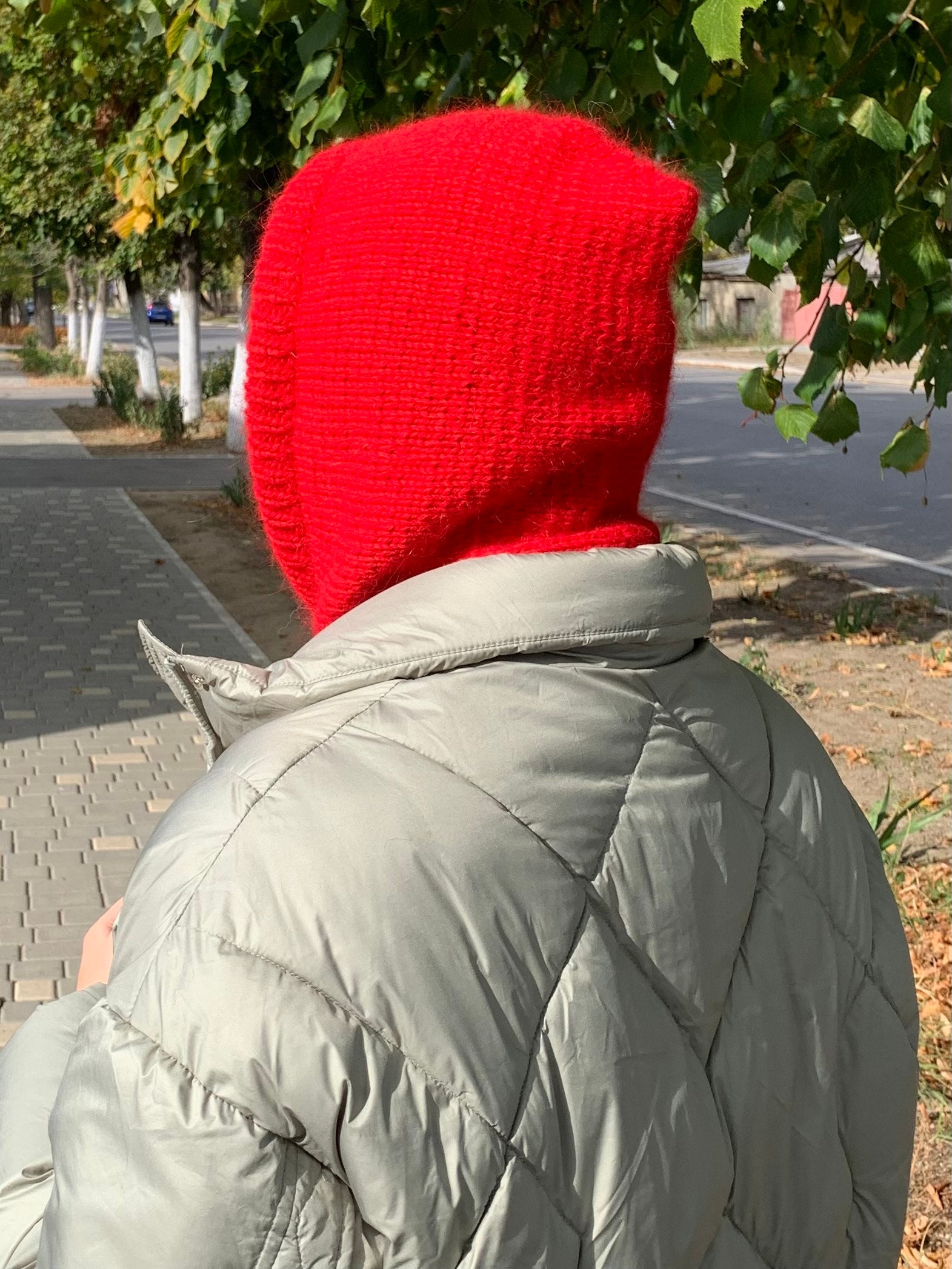 Balaclava Knit, Boho Winter Hat, Balaclava Hood, Cozy Winter