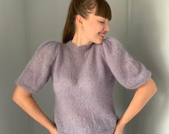 Cable knit sweater, Knitted sweater for her, Chunky knit sweater, Mohair sweater, Wool sweater women,