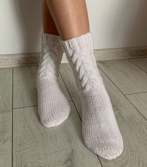 Oveja Escarpines De Lana Para Adultos Calcetines Antideslizantes