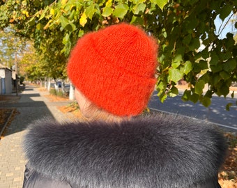 cvtvlist カタリスト MOHAIR KNIT BEANIE モヘア Brushed Mohair Beanie in Cardamom Seed x Moss — Hellenic
