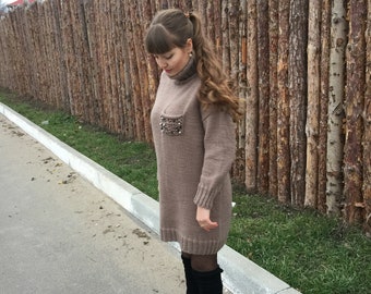 brown sweater dress with tights Agnes Satin Maxi Dress, Brown Floral, Lined main image 0