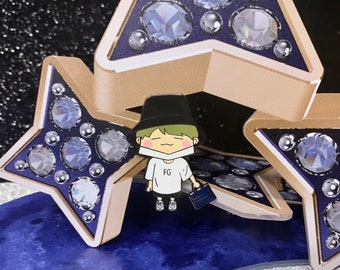 Chibi Suga / Yoongi FG Airport fit - BTS Enamel Pin