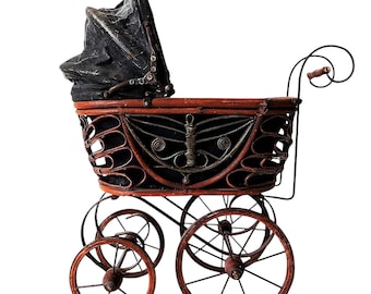 Groer nostalgischer Puppenwagen, retro, Vintage, Kinderwagen,  franzsischer Stil - Etsy.de