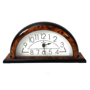 Vintage JUNGHANS Table Clock Design Clock Roman Numerals Retro Clock West Germany 1980