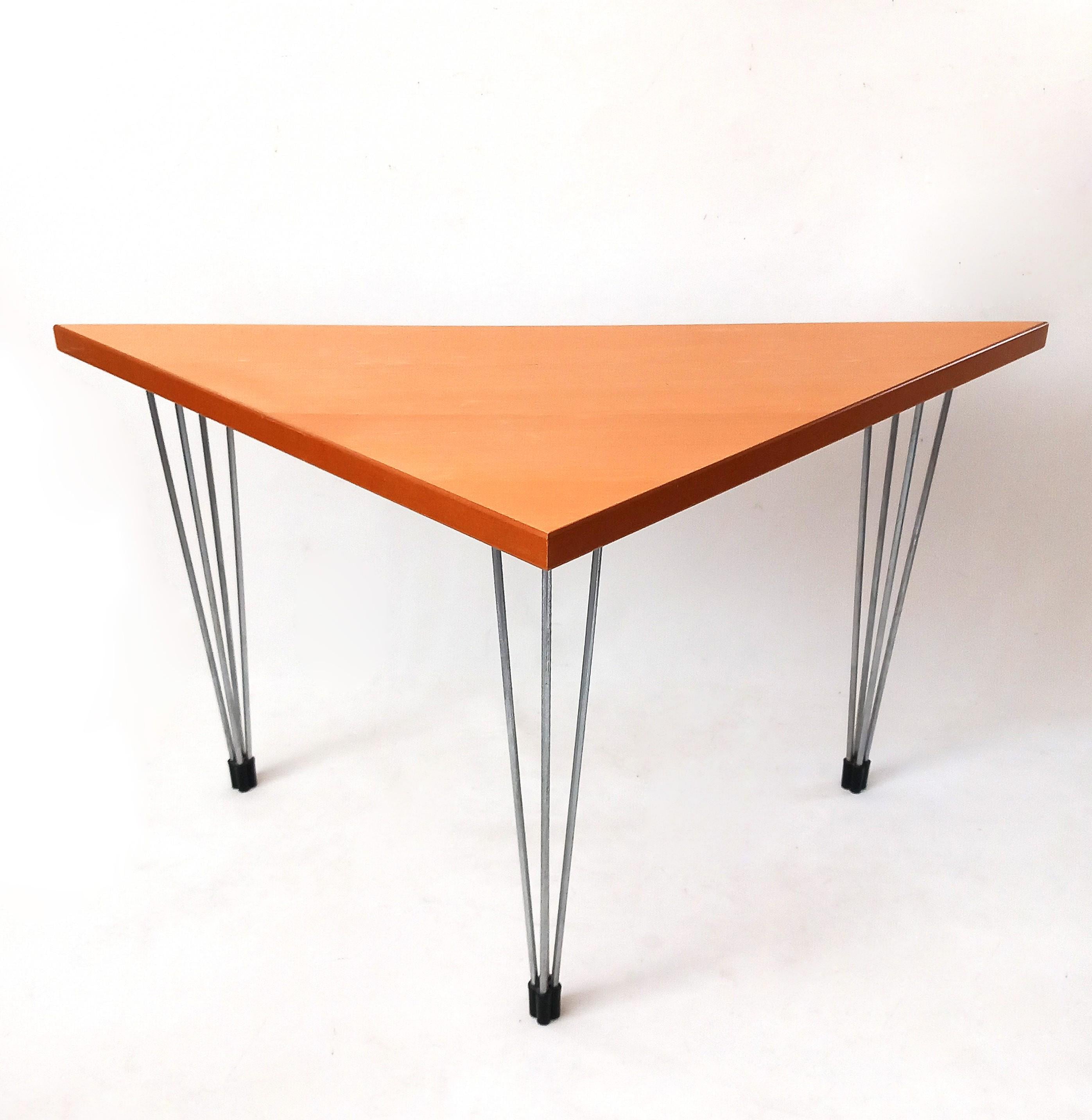 Vintage Danish Side Table Hairpin Legs by PIN AGE Table Design