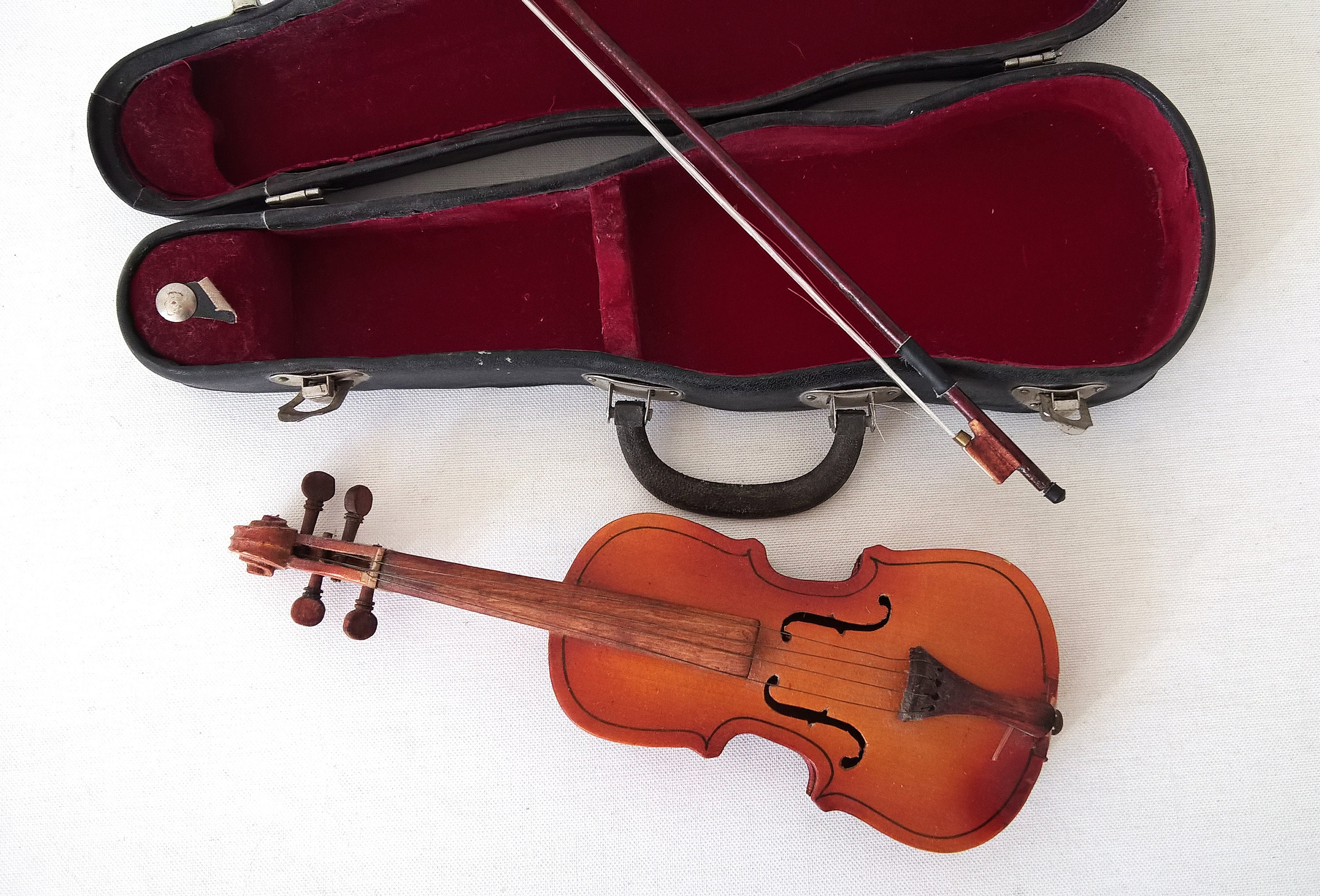 Vintage Miniature Violin Model Violin Curiosa Netherlands