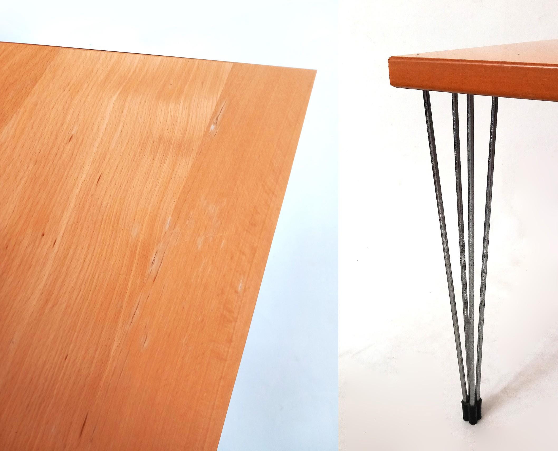 Vintage Danish Side Table Hairpin Legs by PIN AGE Table Design