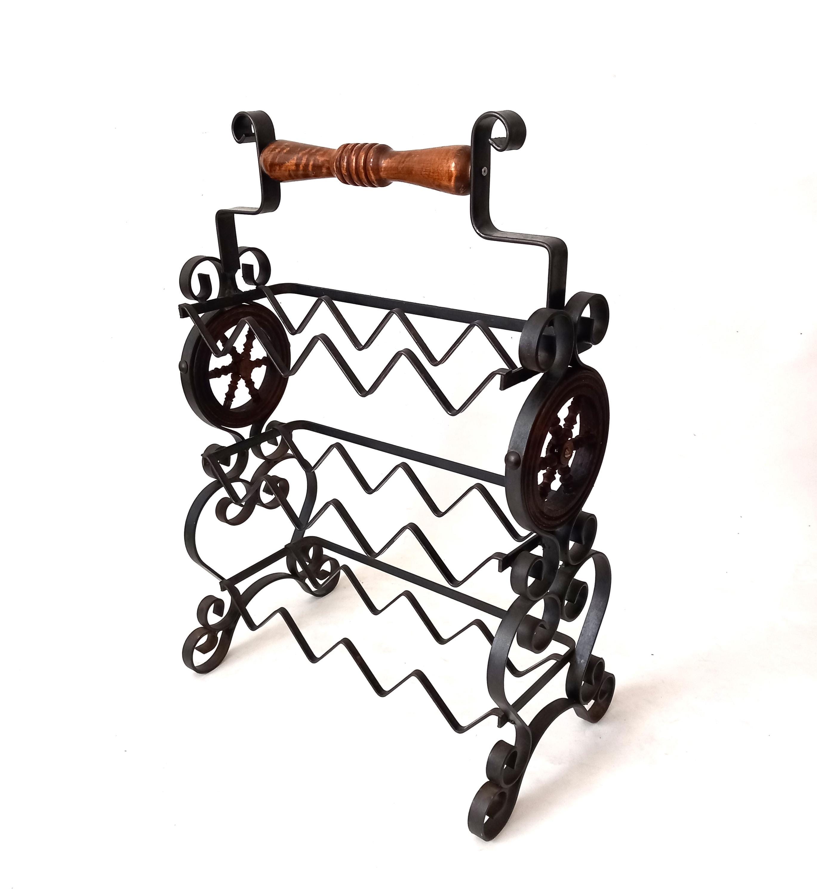 Wrought iron wine rack - Etsy 日本
