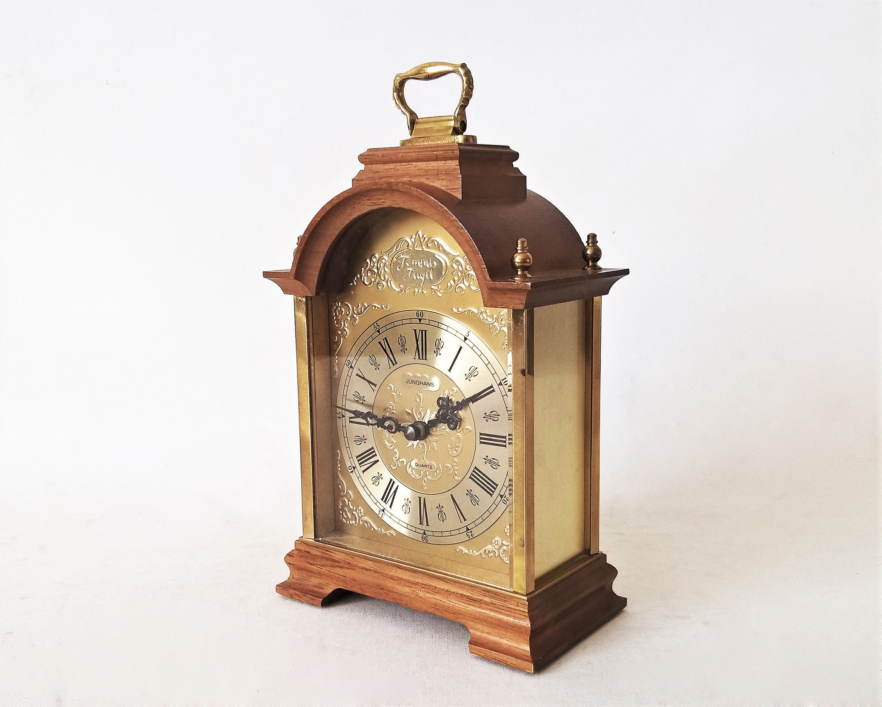 Vintage JUNGHANS W. Germany Numerals Clock Tempus Etsy