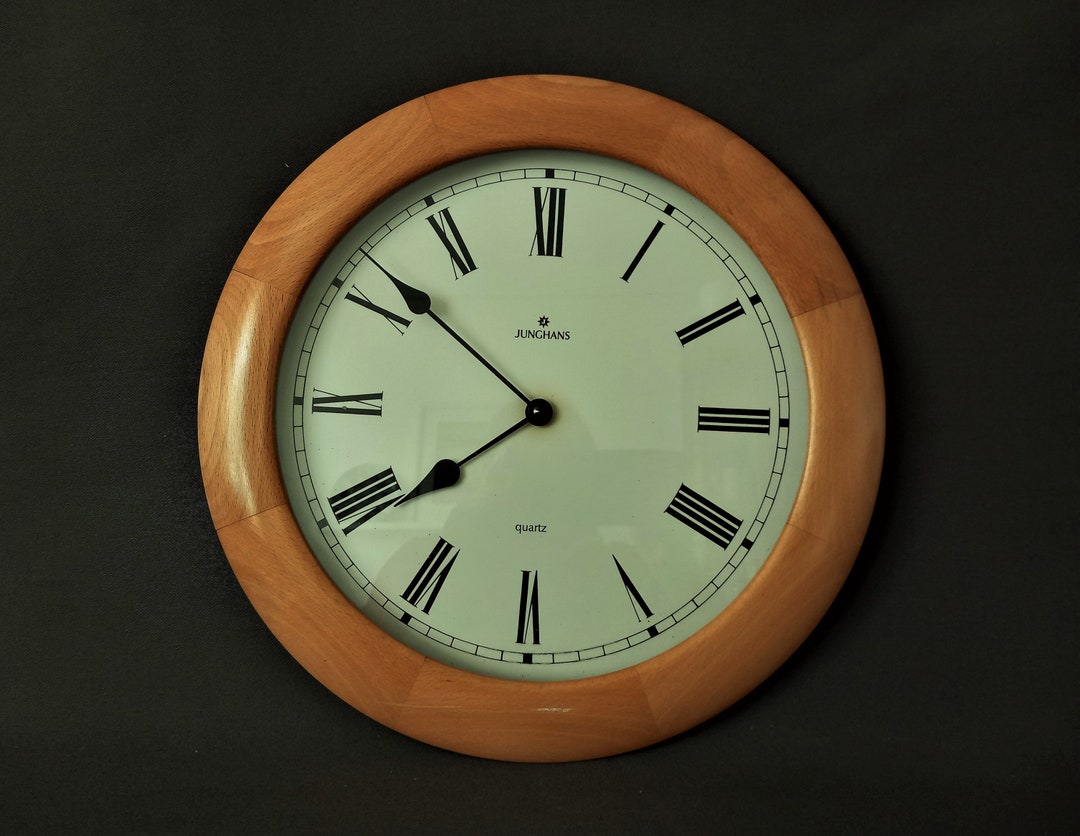 Vintage JUNGHANS Wall Clock Ø 37 Cm Classic Design School Etsy