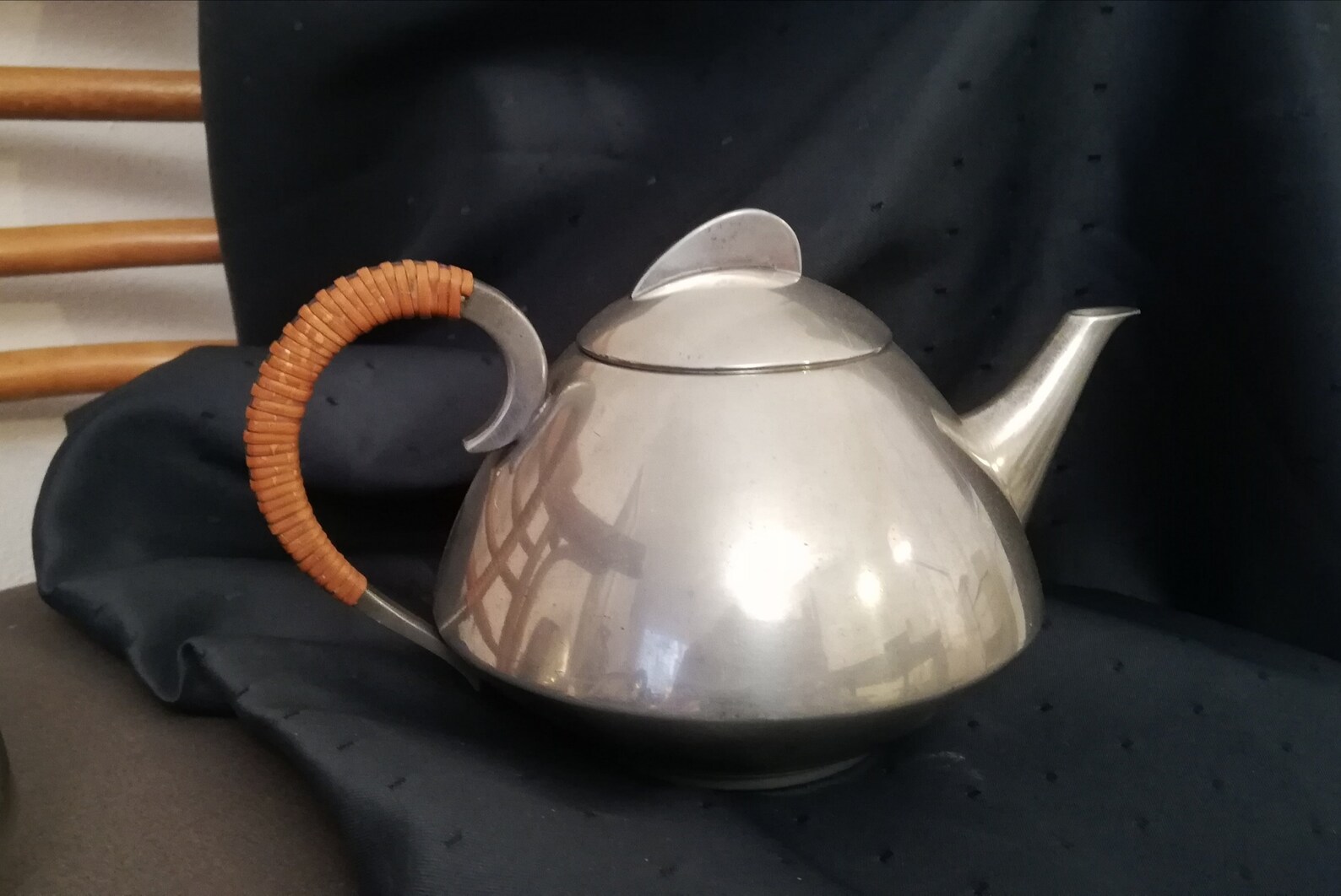 Tea tableware with Art Deco elements ZTI Silver Tin Holland Etsy