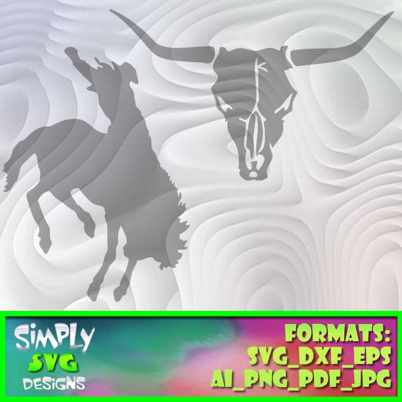 Cowboy Western Bundle 9 includes SVG png AI Cameo for Cricut dxf; 300dpi Printable eps etc. Silhouette