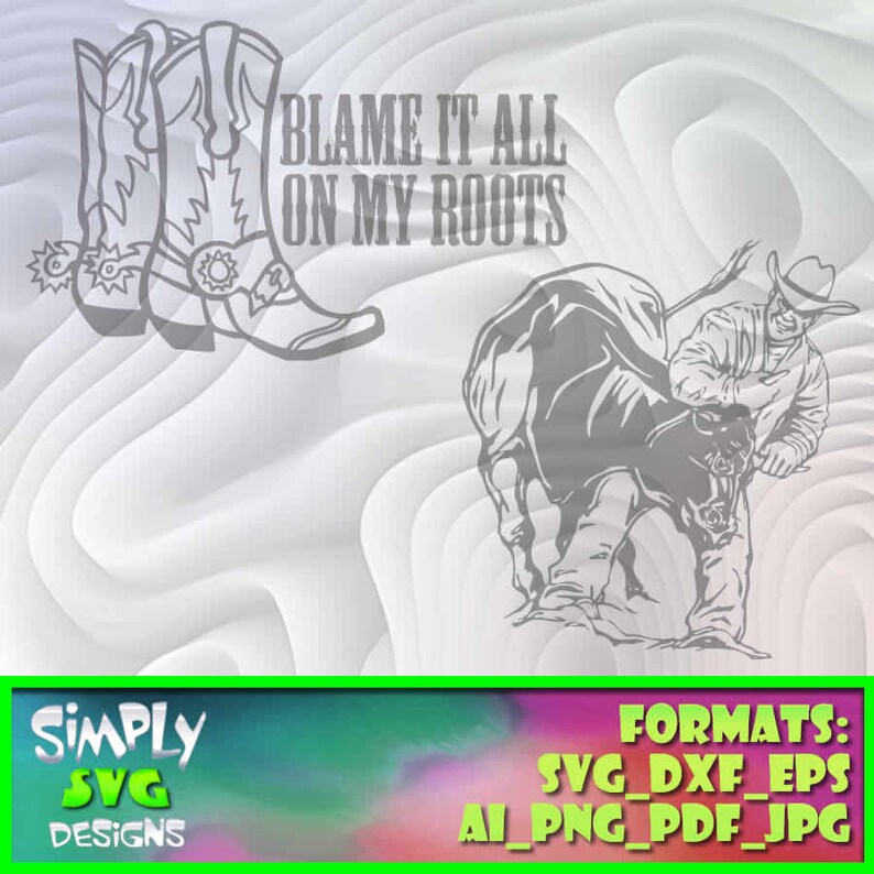 Cowboy Western Bundle 9 includes SVG png AI Cameo for Cricut dxf; 300dpi Printable eps etc. Silhouette