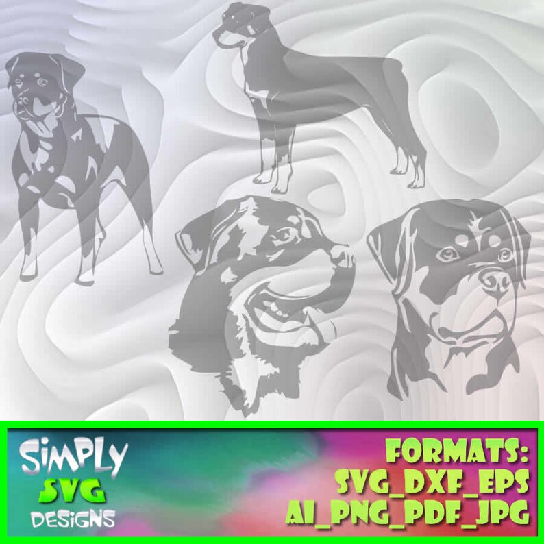 Download Cameo Eps Dxf 300dpi Printable For Cricut Etc Ai Silhouette Rottweiler Bundle 1 Includes Svg Png Clip Art Art Collectibles Lifepharmafze Com