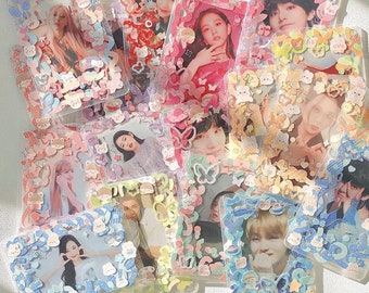DECORATED toploaders | kpop | deco | Holographic | Premade
