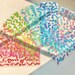 HOLOGRAPHIC Confetti Polco Sticker Sheet | Kpop | Holo Glossy Vinyl 8 Colors 