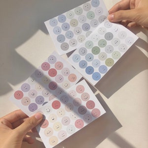 Aesthetic Face Sticker Sheets | journal | diary