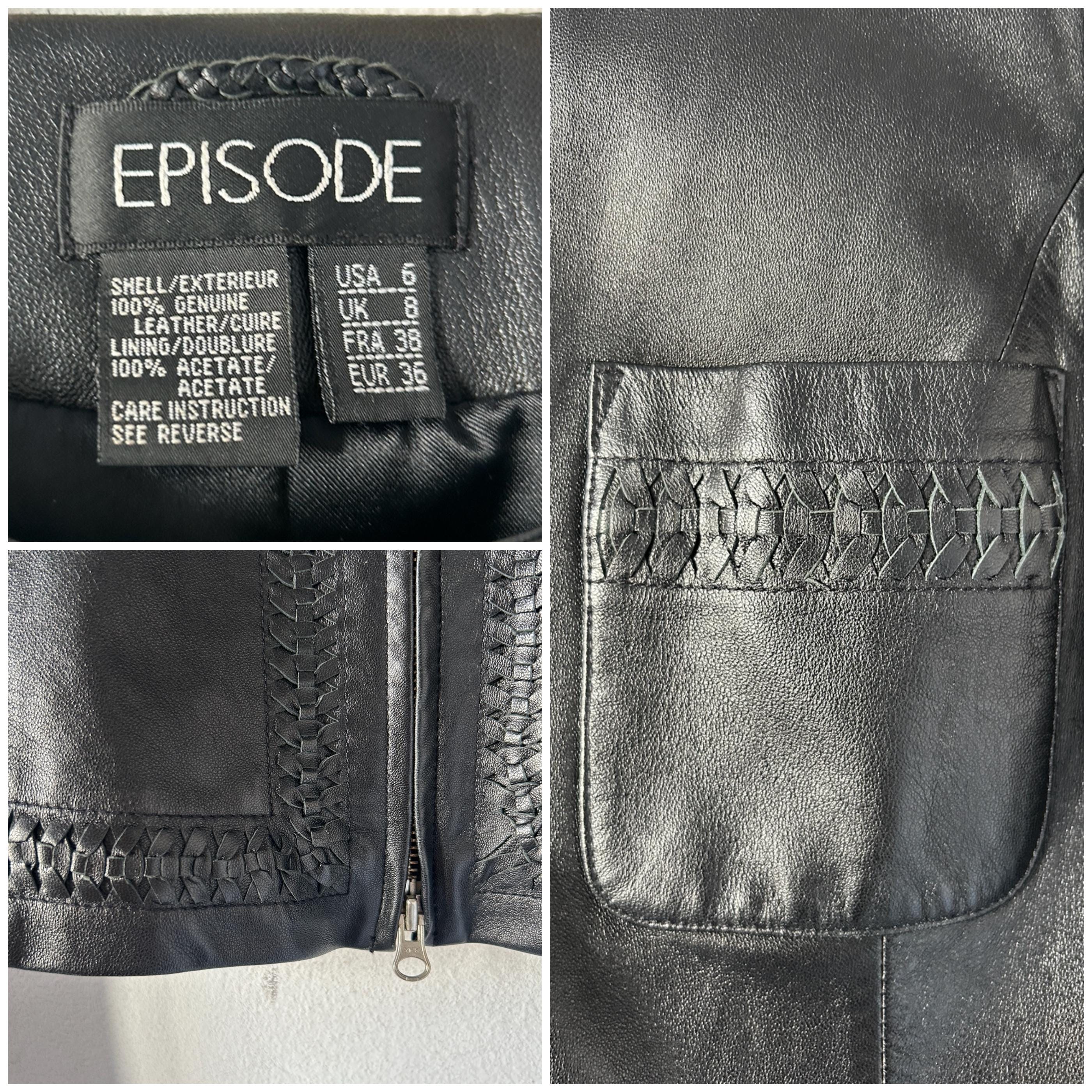 ジャケット・アウター y2k 00s archive black leather jacket Vintage y2k early 2000s leather jacket | eBay