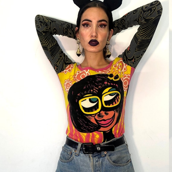 Camiseta 90s Nostalgia Top Y2K Top Y2K - Etsy