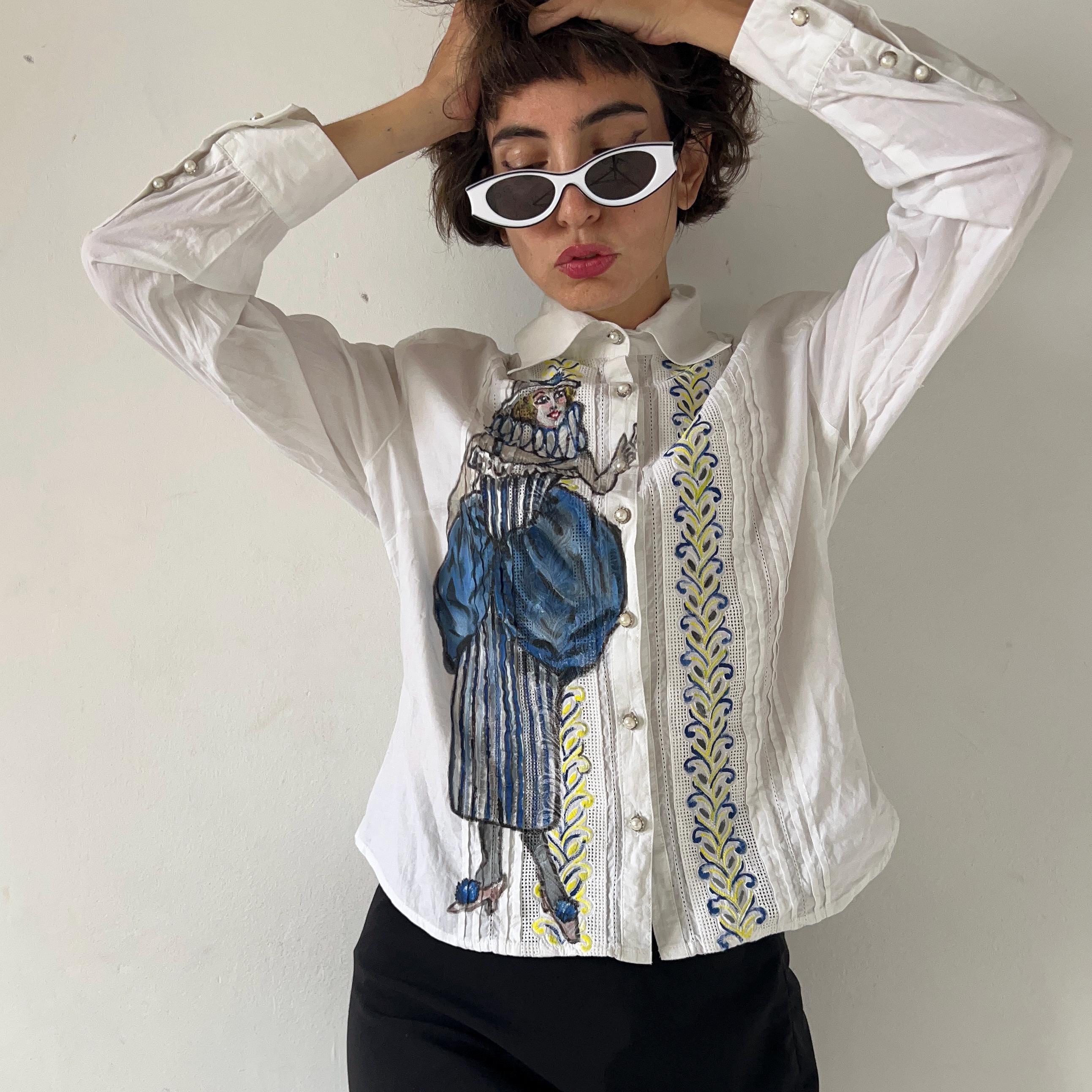 【CPGN STUDIO】Pierrot printing Embroidery Short Sleeve JW Anderson Balloon Embroidery Short Sleeve Shirt | Shopbop