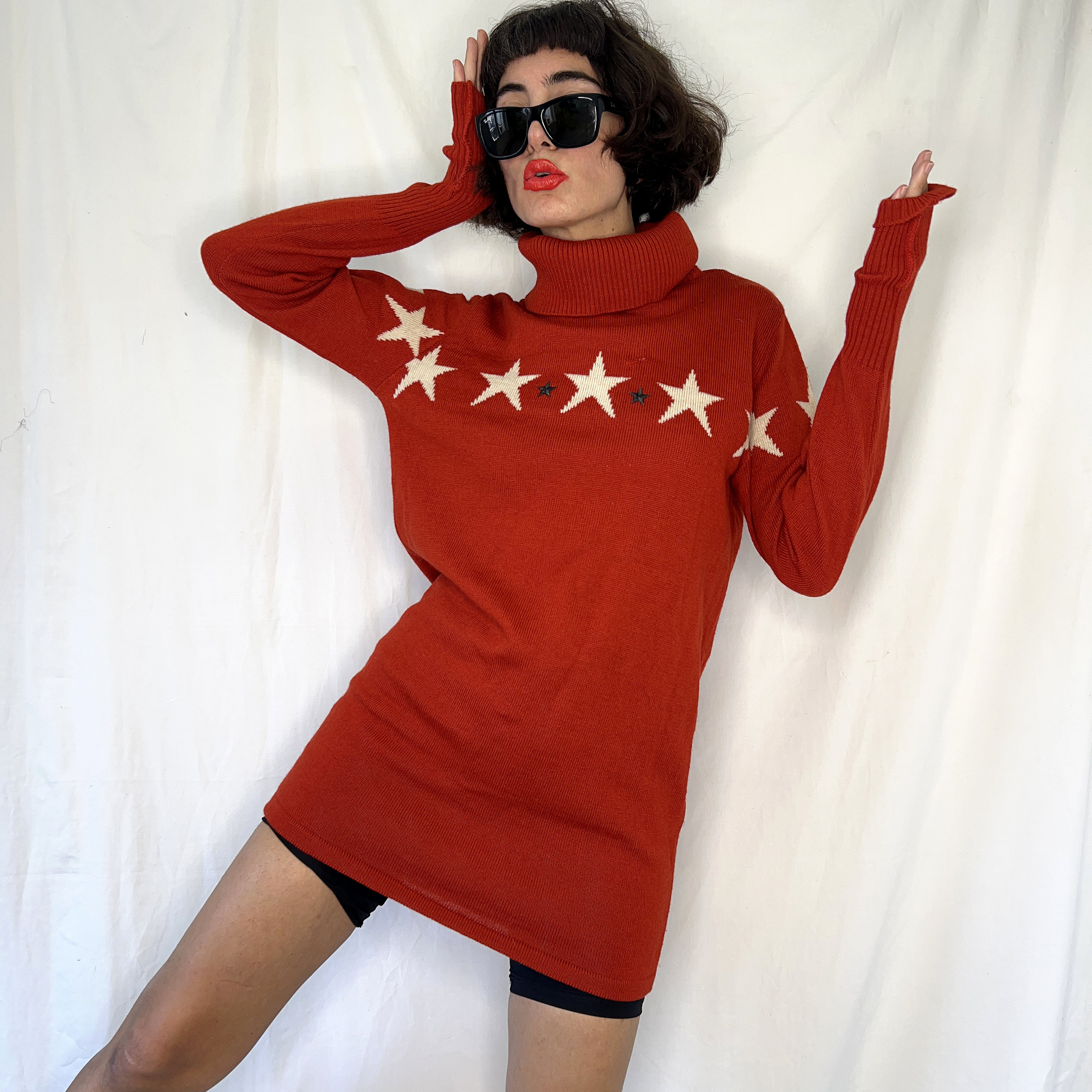 Gaultier Junior Sweater, 90s Pure Wool Sweater Dress Gaultier Junior Sweater, 90s Pure Wool Sweater Dress