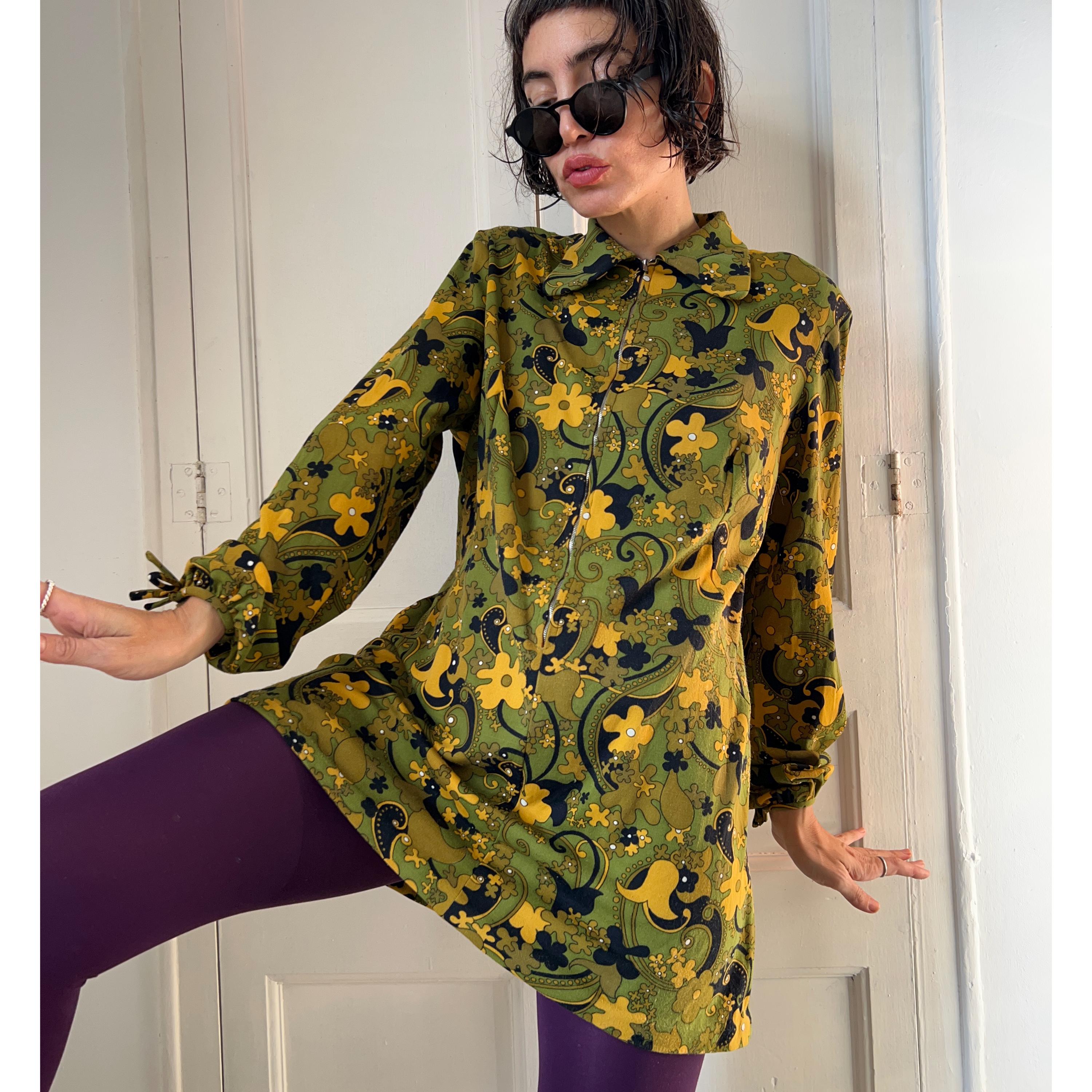 Patron De Couture Simplicity 8920 - Mini Robe Vintage Années 70 Avec Col Rétro