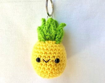 Pineapple Keychain Crochet Pattern (Digital Pattern Only)