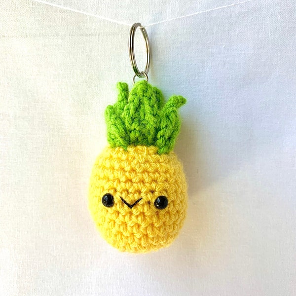 Pineapple Keychain Crochet Pattern (Digital Pattern Only)