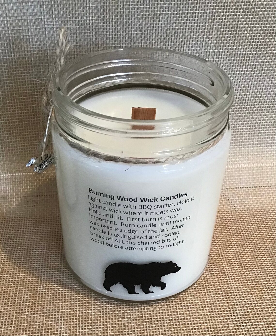 Mama Bear Candles Lavender Love 9 oz Wood Wick Candle Etsy