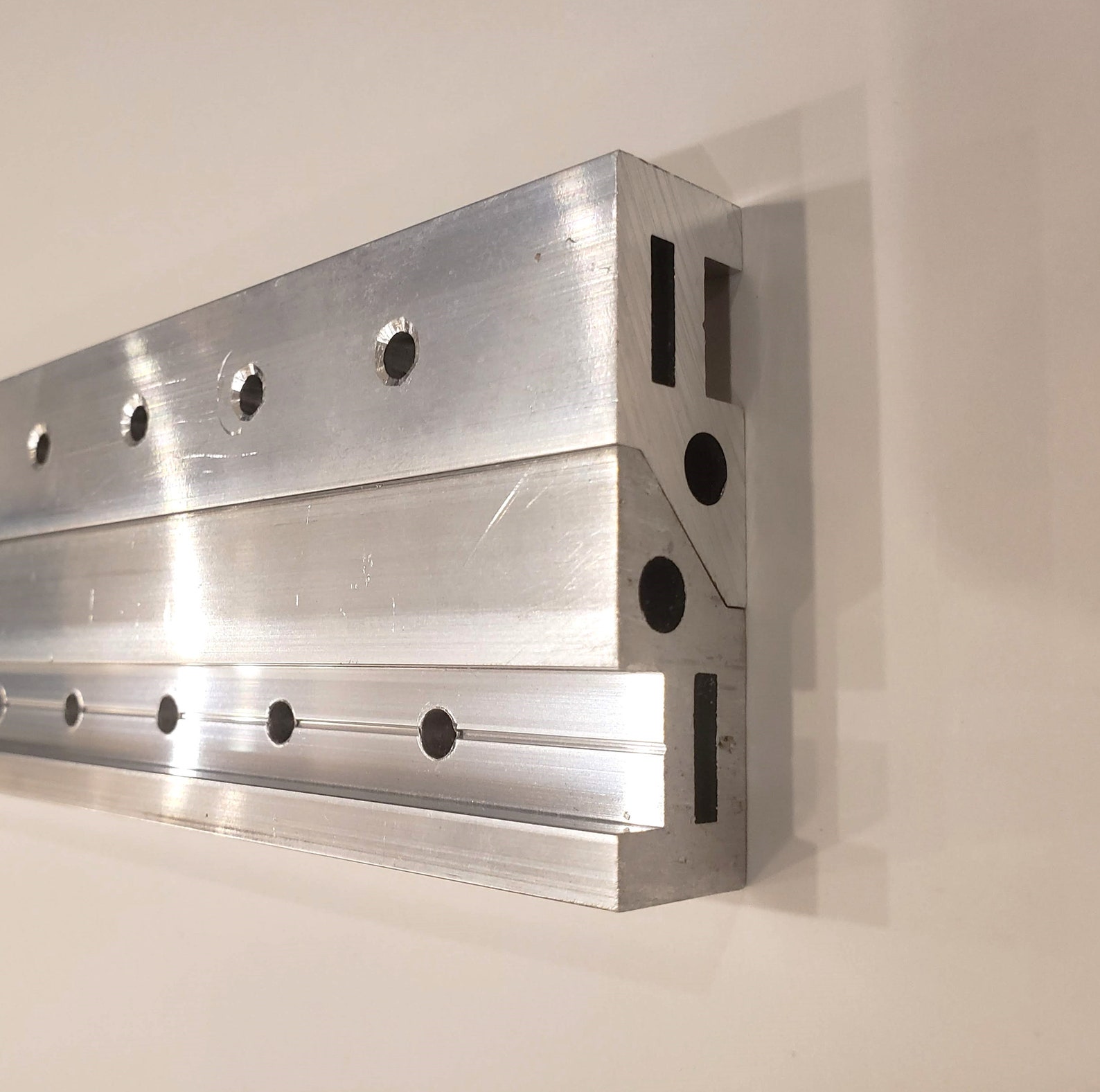 Super Heavy Duty French Cleat With Screw Holes Shelf Hanger Etsy