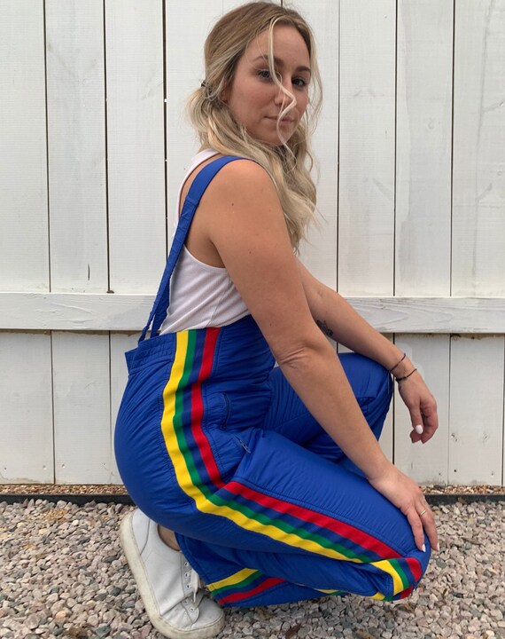 Vintage 80s Sears Rainbow Striped Ski Pants