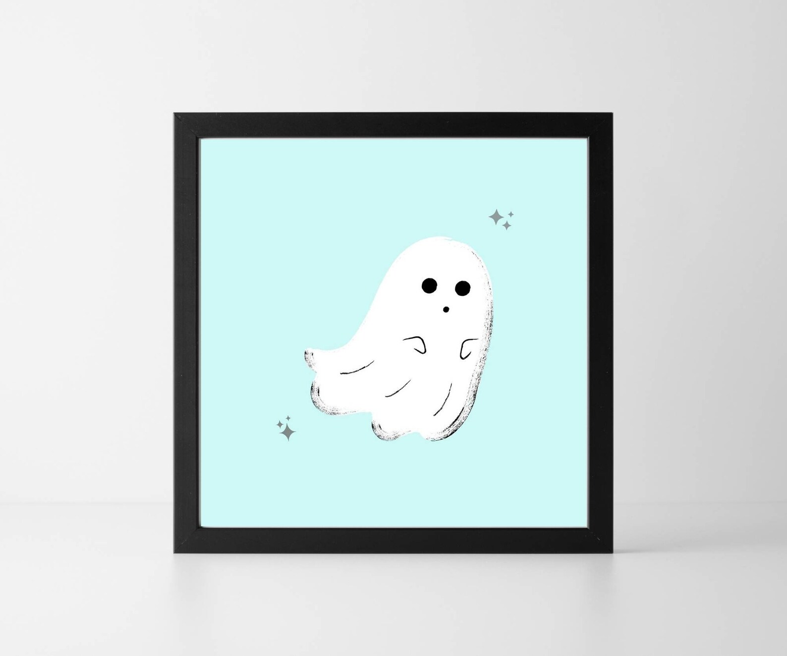 Digital Download Cute Ghost Print Pastel Halloween Etsy UK