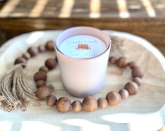 Lavender Woods | Wooden Wick Candle | Soy Candle | 12oz Candle | Hand Poured | 100% Soy Wax | Wooden Wick