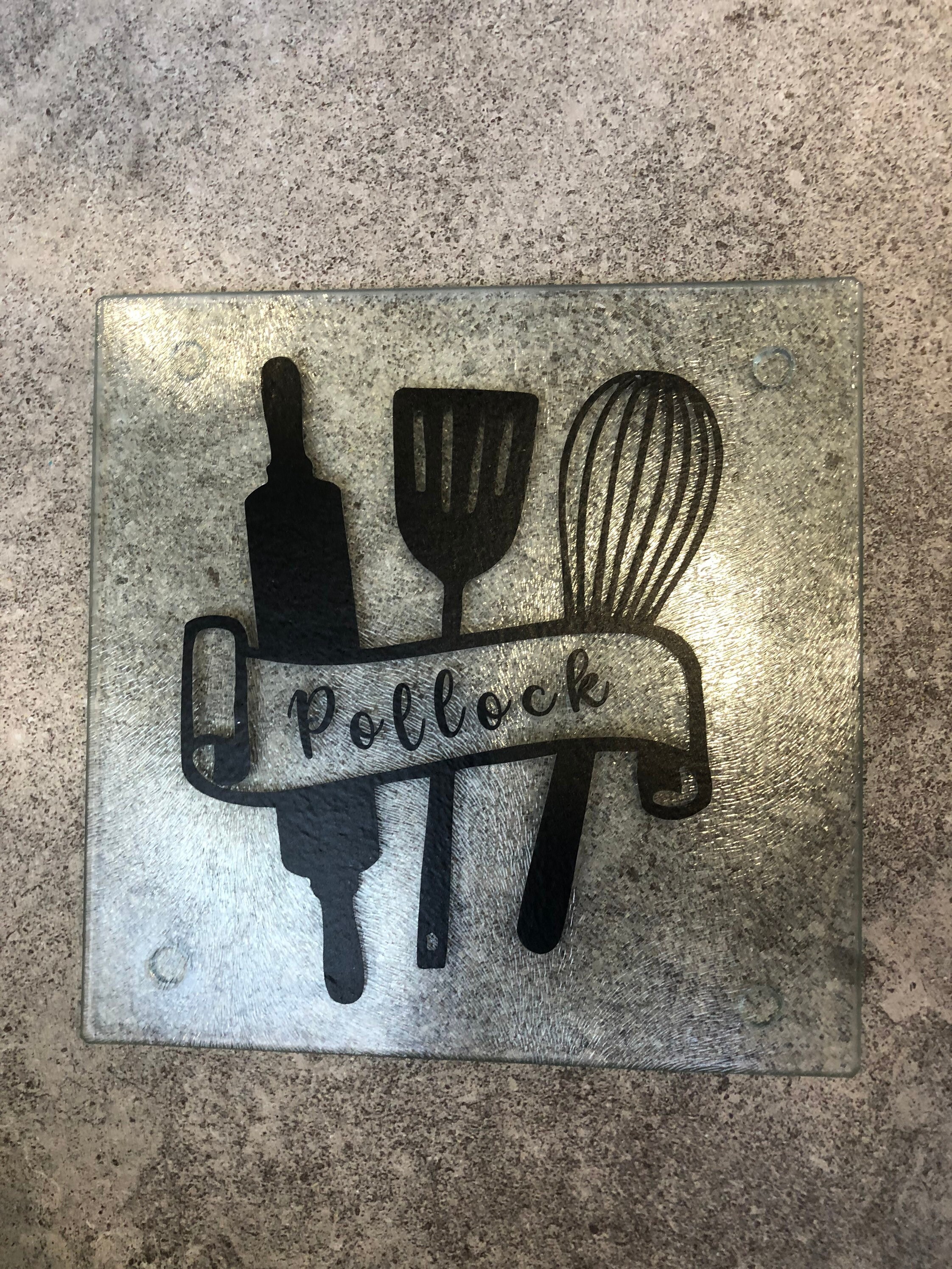 Custom Glass Utensil Holder Etsy