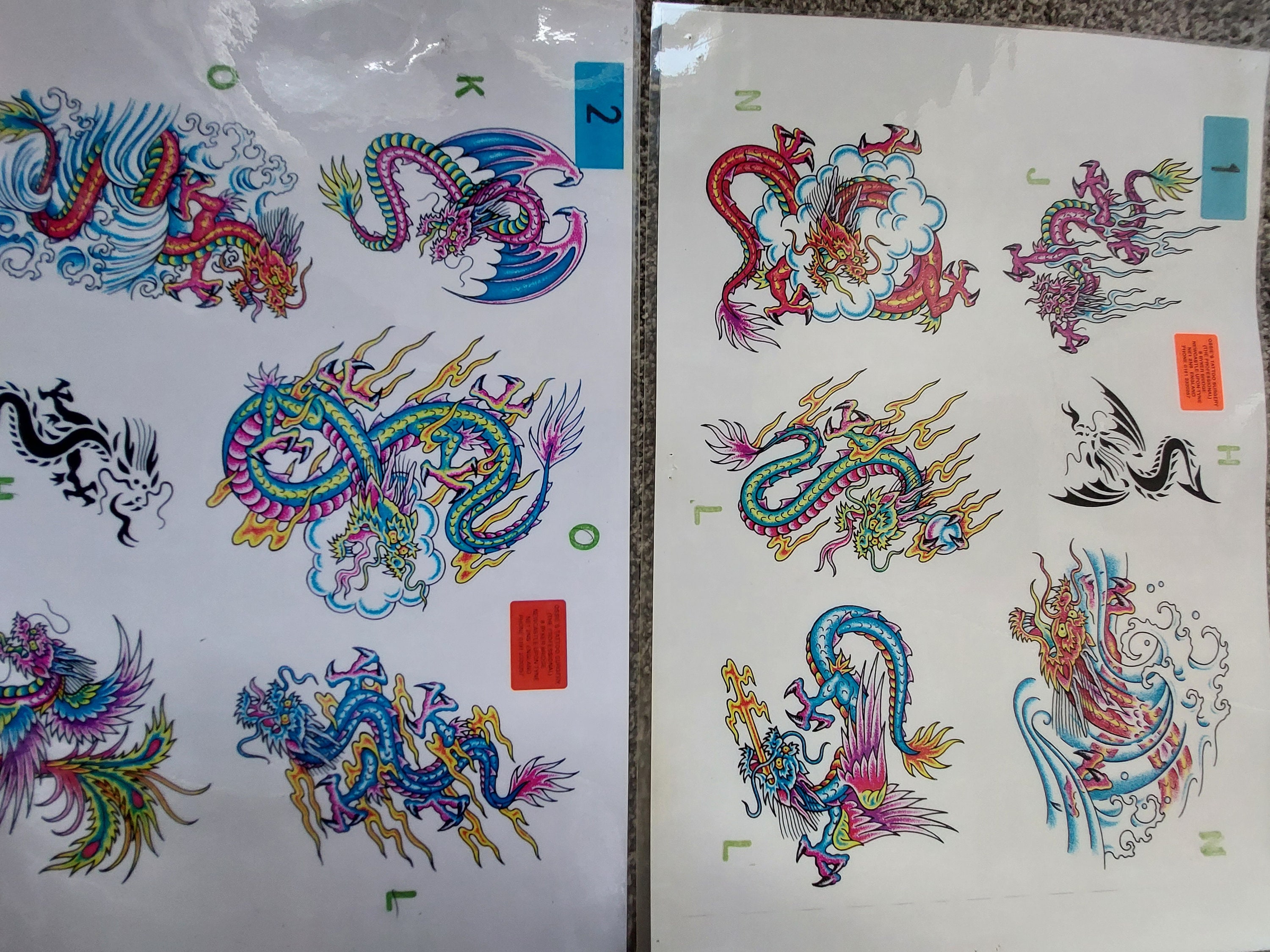 Vintage Tattoo Flash From the Early 80s Very Rare Prints