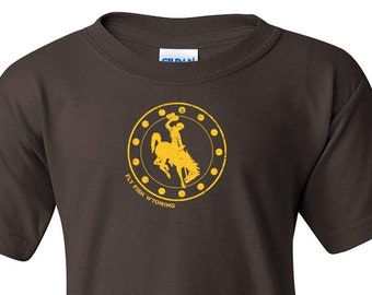 Kids Reel Wyo Bucking Horse Tee