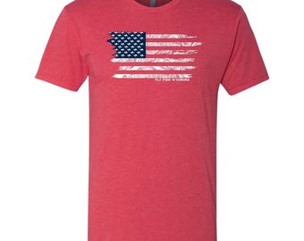 Fly Fish Wyoming® USA Flag Tee