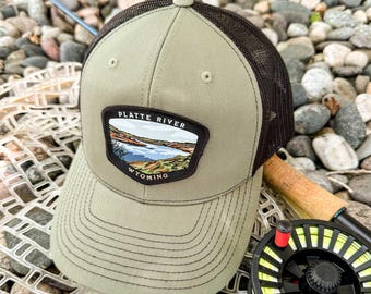 Platte River Wyoming Patch Hat