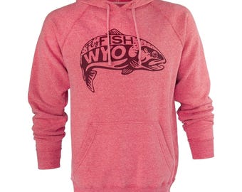Fish Jump Hoodie - Pomegranate