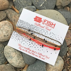 Pulsera con estampado de trucha degollada de Wyoming
