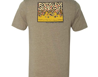 Brown Trout Pattern Tee