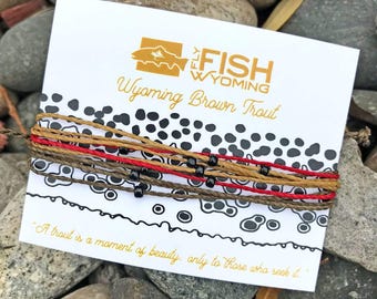 Wyoming Brown Trout Pattern Bracelet