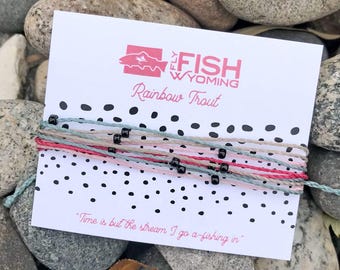 Wyoming Rainbow Trout Pattern Bracelet