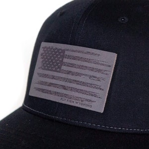 Topo Flag Leather Patch Hat image 2