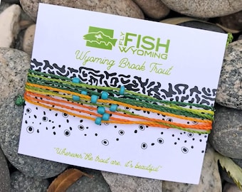 Wyoming Brook Trout Pattern Bracelet