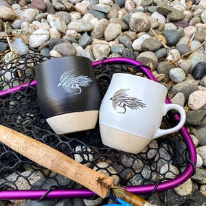 Ceramic Streamer Mug - Black or White